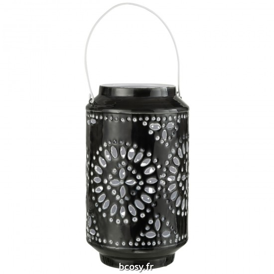 J Line Lanterne Haute Perfore Fer Noir L17xB17xH43 cm JLine 30123 by Jolipa 30123.