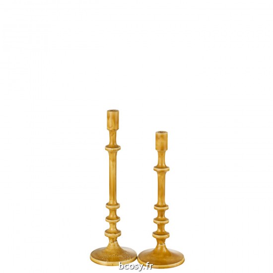 J-Line J Line chandeliers candélabres Jolipa Chandelier Classique Aluminium Ochre L.