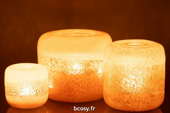 J-Line J Line vases Vase Opi Verre Marron Beige Large.