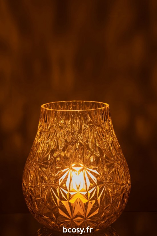 J-Line J Line vases Jolipa Vase Nox Taille Verre Jaune Small.