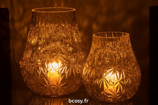 J-Line J Line vases Vase Nox Taille Verre Jaune Large.