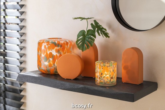 Jolipa Photophore Taches Verre Mix.