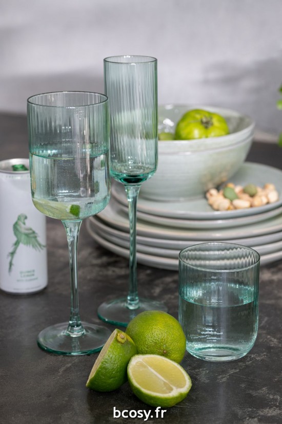 Jolipa Verre A Champagne Louise Verre Menthe.