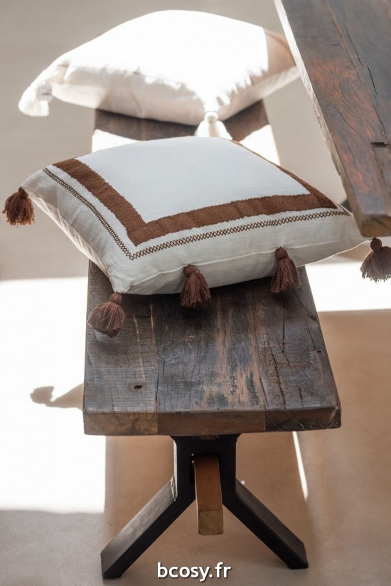 J-Line Panca Invecchiata Legno Marrone.