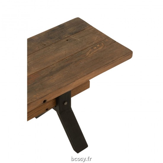 J-Line J Line canapés Banc Vielli Bois Marron.