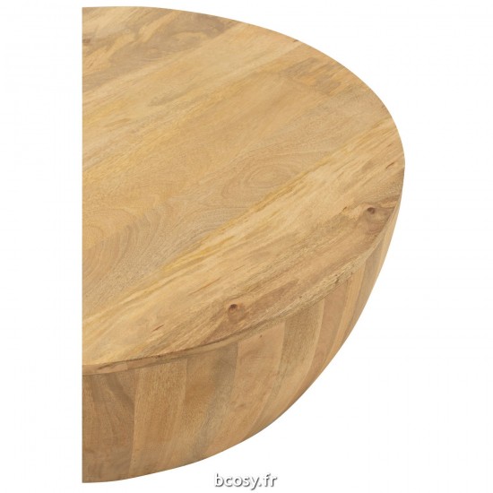 J-Line J Line tables de salon basse Jolipa Table Gigogne Camille Bois Manguier Naturel.