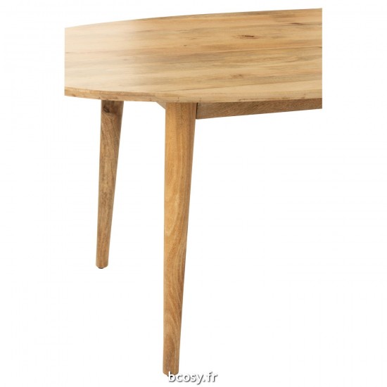 Jolipa Table Camille Bois Manguier Naturel.