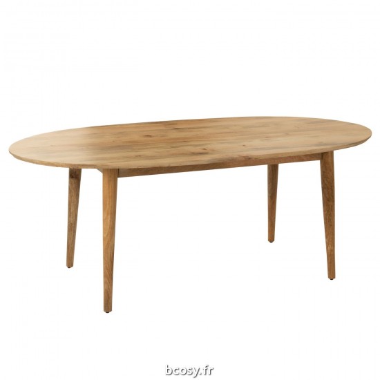 J Line Table Camille Bois Naturel L200xB101xH85 cm JLine 30928 by Jolipa 30928.