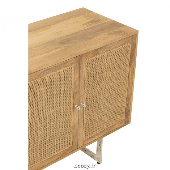 J-Line Buffet Rattan Legno De Mango Naturale.