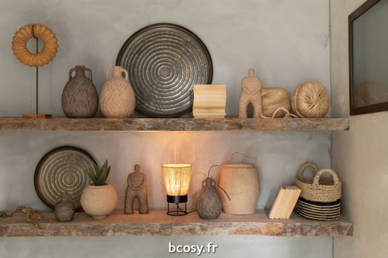 Jolipa Lampe Nina Jute Beige.