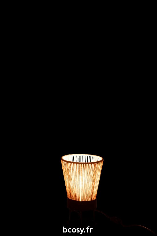J-Line J Line Éclairage Armatures Luminaires D'intérieur Pieds De Lampe Avec Abat Jour Lampes De Table Jolipa Lampe Nina Jute.