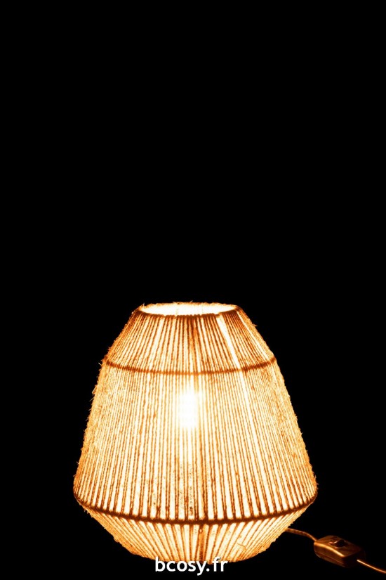J-Line J Line Éclairage Armatures Luminaires D'intérieur Pieds De Lampe Avec Abat Jour Lampes De Table Jolipa Lampe Tina Jute.