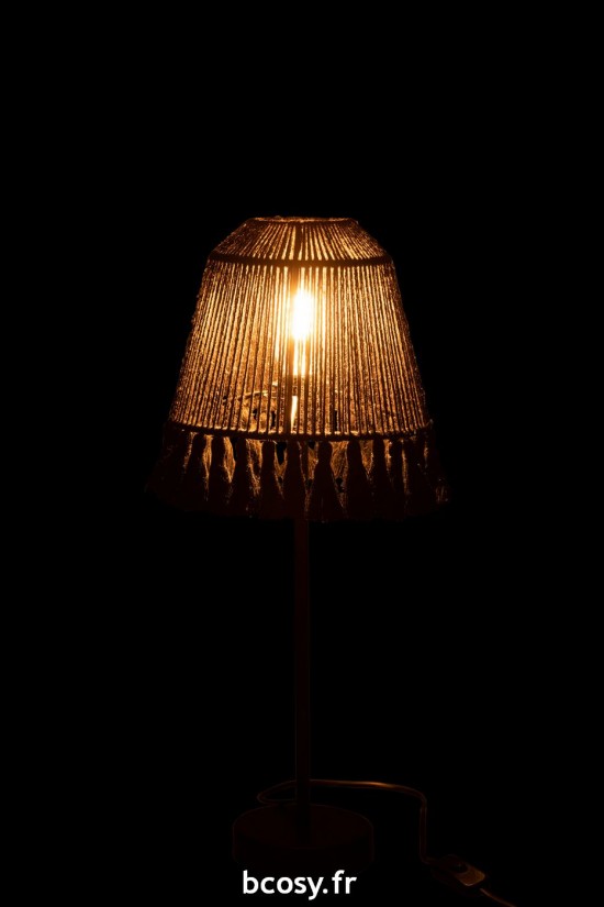 J-Line J Line Éclairage Armatures Luminaires D'intérieur Pieds De Lampe Avec Abat Jour Lampes De Table Jolipa Lampe Mila Jute.