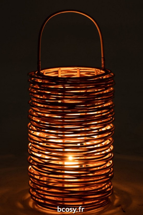 J-Line J Line lanternes photophores Jolipa Lanterne Isabelle Rotin Naturel.