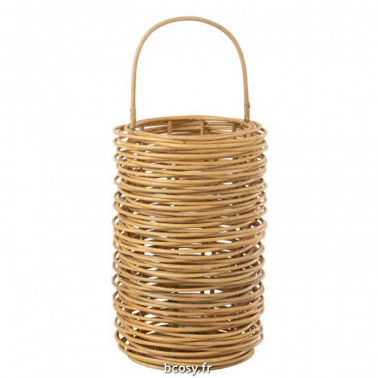 J Line Lanterne Isabelle Rotin Naturel L59xB59xH38 cm JLine 30992 by Jolipa 30992.