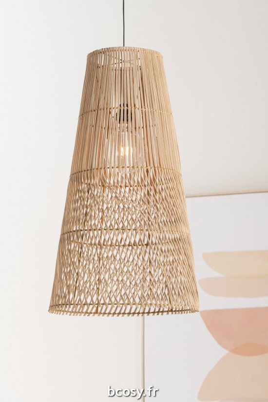 Jolipa Abat Jour Alix Rotin Natural.