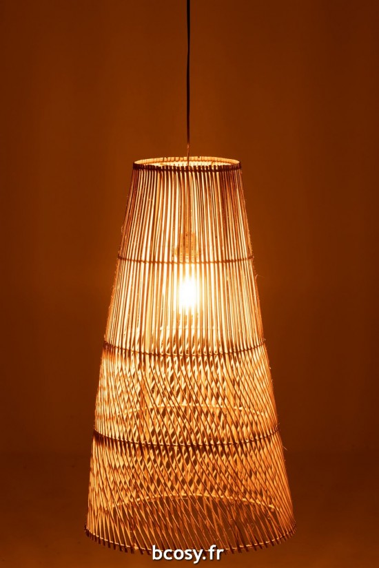 J-Line J Line lampes suspendues suspensions pendantes Jolipa Abat Jour Alix Rotin Natural.