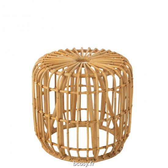 J Line Table Basse Sirine Rotin Naturel L45xB45xH35 cm JLine 31051 by Jolipa 31051.