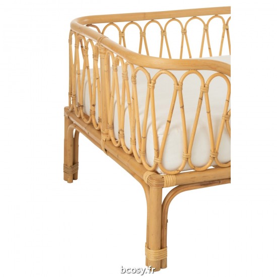 J-Line Cama Pierre Ratan Natural.