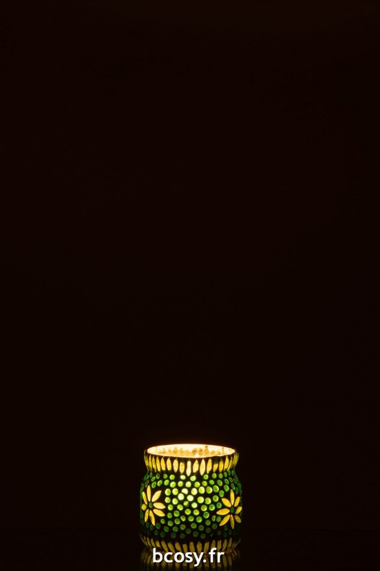 J-Line J Line photophores Jolipa Photophore Bram Verre Vert Medium.