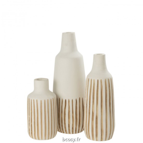 J-Line J Line Vase déco Vases déco Jolipa Vase Ying Bois Blanc Large.