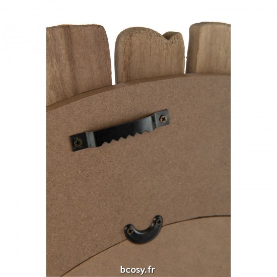 J-Line J Line Miroir mural Miroirs murals Jolipa Miroir Vacay Bois Naturel Large.