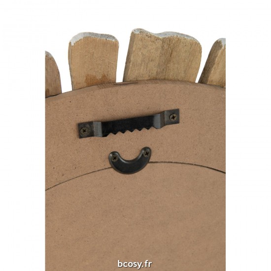 J-Line J Line Miroir mural Miroirs murals Jolipa Miroir Vacay Bois Blanc Small.