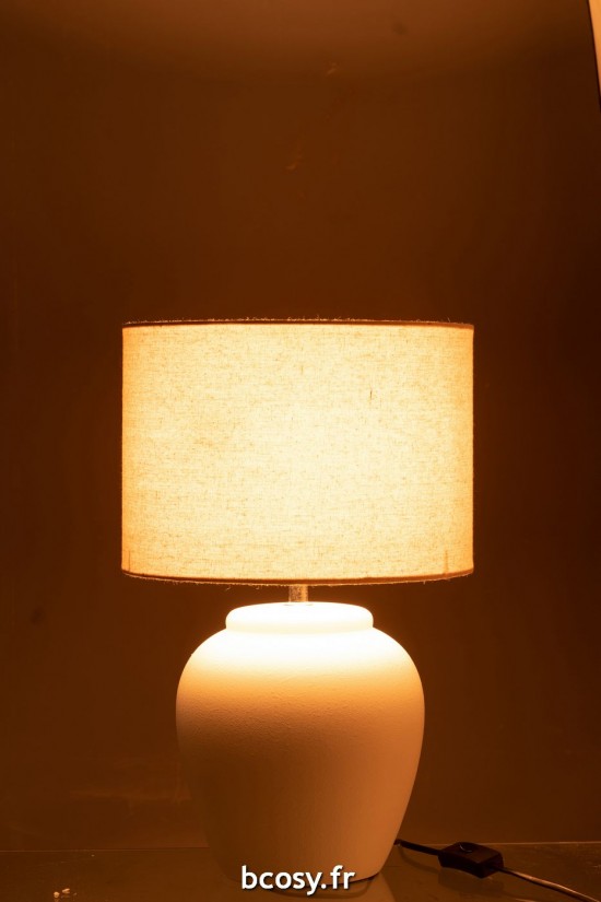 J-Line J Line Éclairage Armatures Luminaires D'intérieur Pieds De Lampe Avec Abat Jour Lampes De Table Jolipa Lampe Meli Abat.