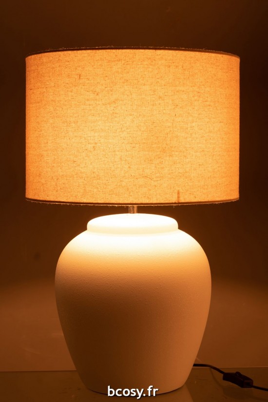 J-Line J Line Éclairage Armatures Luminaires D'intérieur Pieds De Lampe Avec Abat Jour Lampes De Table Jolipa Lampe Meli Abat.