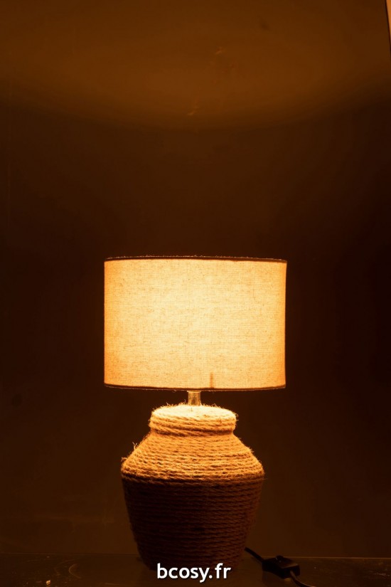 J-Line J Line Éclairage Armatures Luminaires D'intérieur Pieds De Lampe Avec Abat Jour Lampes De Table Jolipa Lampe Meli Abat.