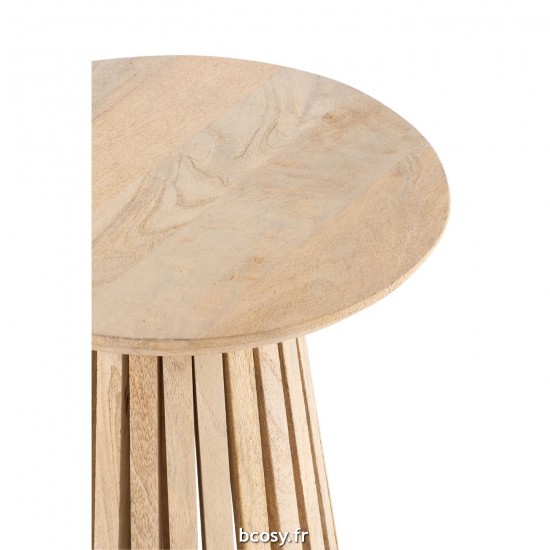 J-Line J Line tables d appoint bouts de canapé Jolipa Table Vincent Bois De Manguier Naturel Small.