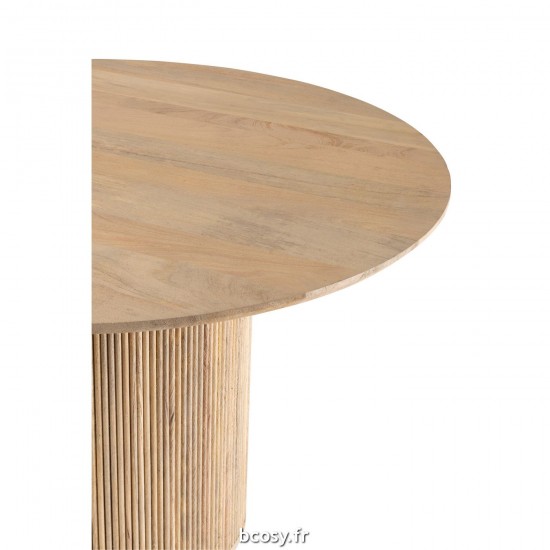 J-Line J Line tables a manger de repas Jolipa Table Vincent Bois De Manguier Naturel Large.