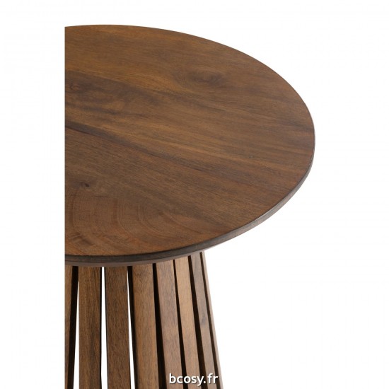 J-Line J Line tables d appoint bouts de canapé Jolipa Table Vincent Bois De Manguier Marron Small.