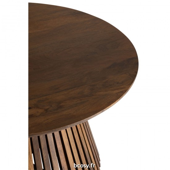 J-Line J Line tables a manger de repas Jolipa Table Vincent Bois De Manguier Marron Medium.