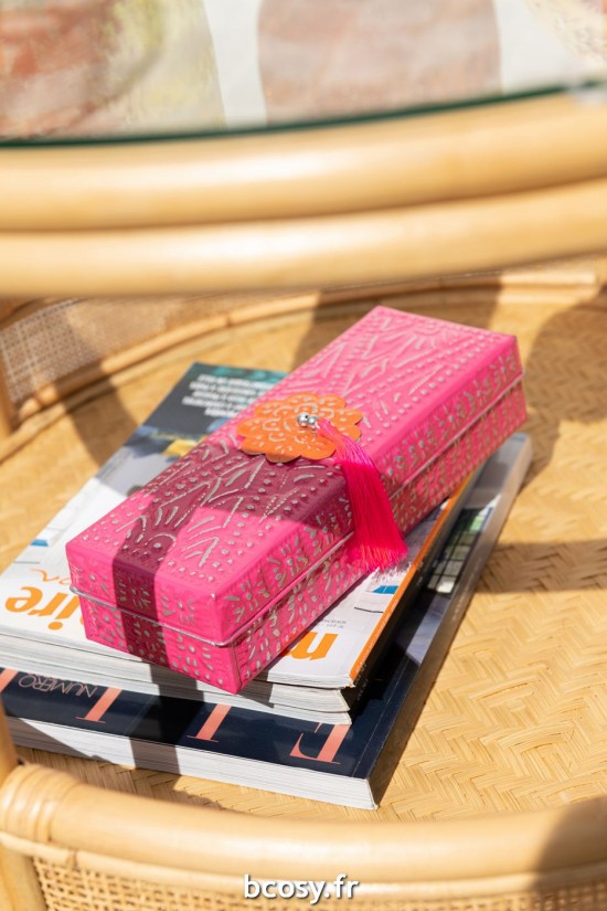 Jolipa Set De 2 Boites Gigognes Kurt Metal Rose.