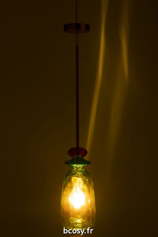 J-Line J Line lampes suspendues suspensions pendantes Jolipa Suspension Laurence Verre Mix.