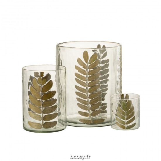 Jolipa Vase Or Feuille Large.