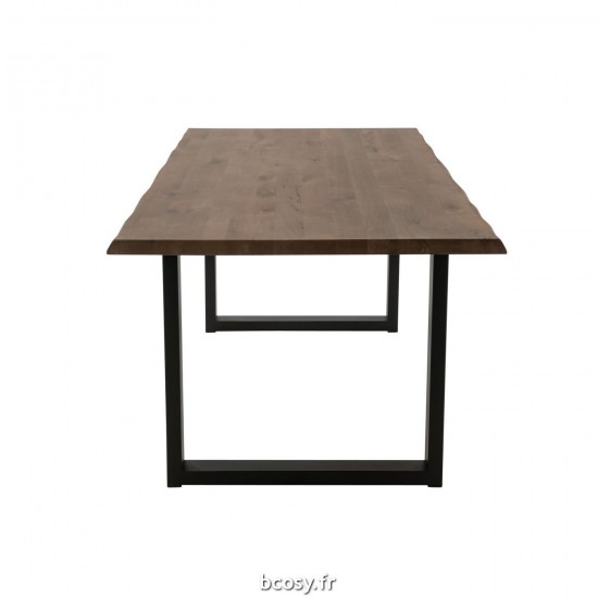 Jolipa Pieds De Table Rectangle Acier Noir.
