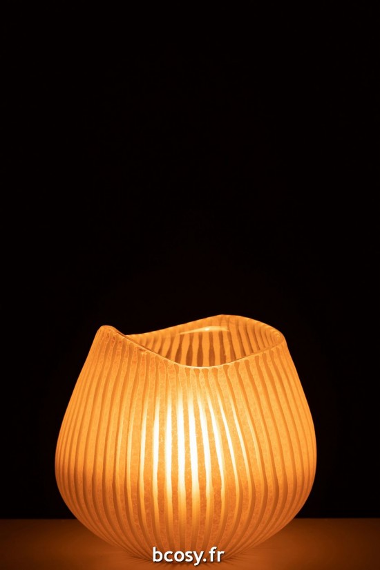 J-Line J Line vases Jolipa Vase Ligne Verre Rose Clair Small.