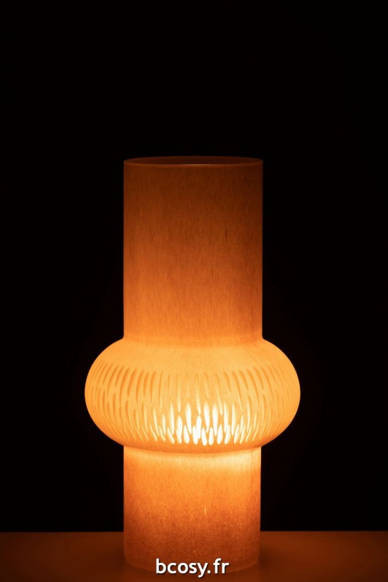 J-Line J Line vases Jolipa Vase Ligne Boule Verre Rose Clair Small.