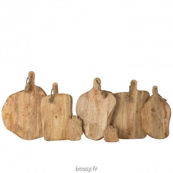 J-Line J Line planches à découper Jolipa Planche A Decouper Ronde Bois Organique.