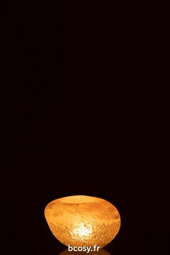 J-Line J Line photophores Jolipa Vase Boule Verre Beige.