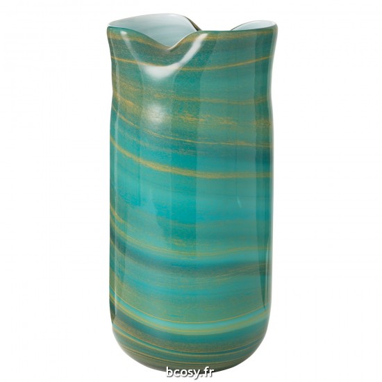 J Line Vase Vague Verre Mix Large L20xB18xH42 cm JLine 32182 by Jolipa 32182.