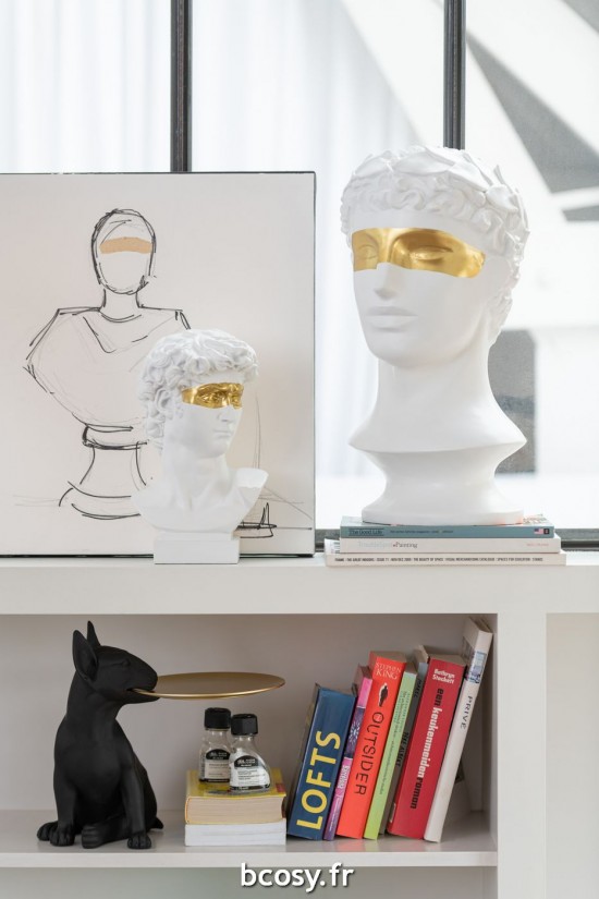 Jolipa Chien Plateau Poly Noir Dore.