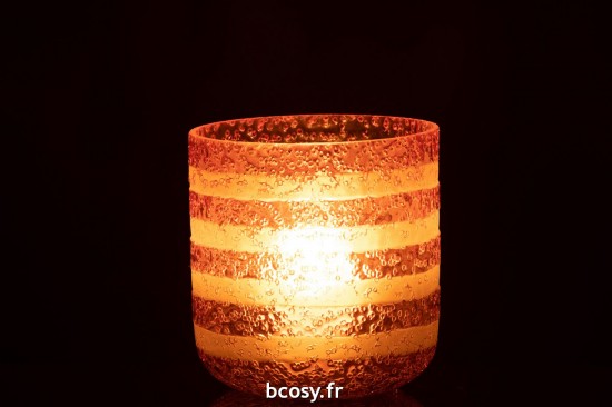 J-Line J Line photophores Jolipa Photophore Lignes Verre Rouge Blanc Large.