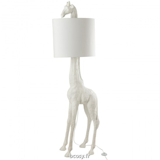 J Line Lampe Giraphe Poly Blanc L53xB34xH179 cm JLine 32725 by Jolipa 32725.