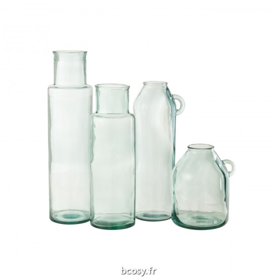 J-Line J Line Grands vases Grand vase Vases hauts Vase haut. Jolipa Vase Cylindre Recycle Verre Large.