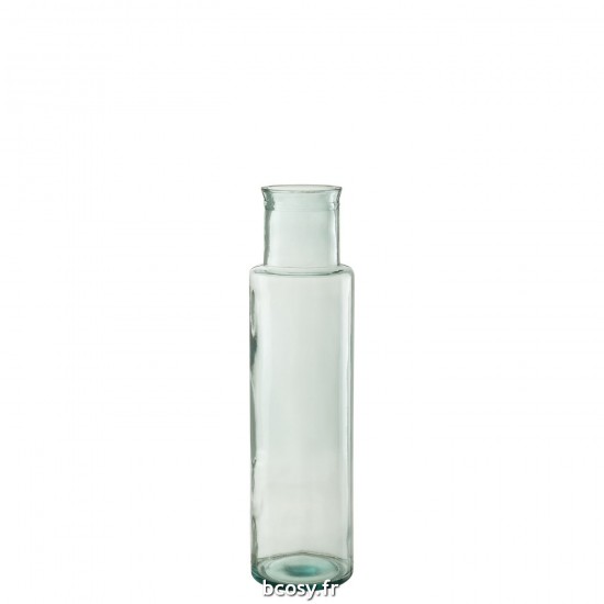 J Line Vase Cylindre Recycle Verre Large L15xB15xH55 cm JLine 32777 by Jolipa 32777.