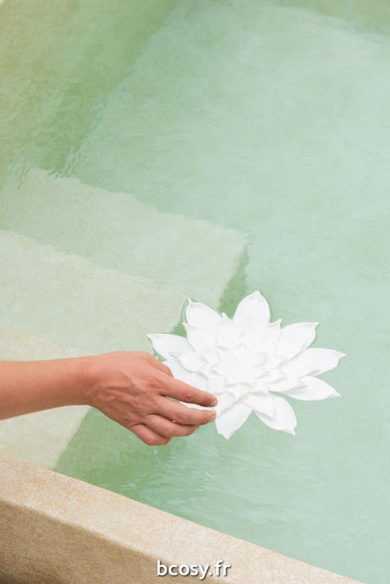 Jolipa Fleur Suspension Murale Eva Blanc Small.