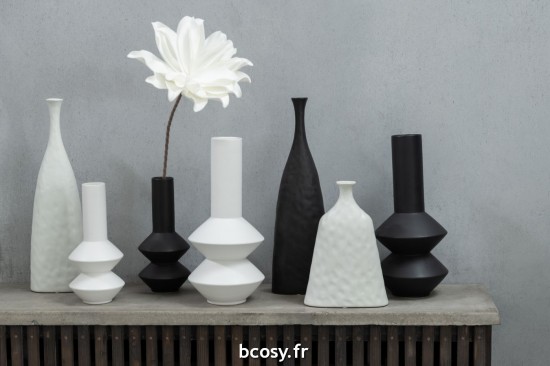 Jolipa Fleur Branche Feuilles Courtes 1 Tete Eva Blanc.